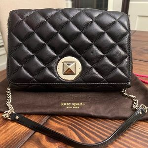 Kate Spade Quilted Gold Coast Metal Shoulder Bag